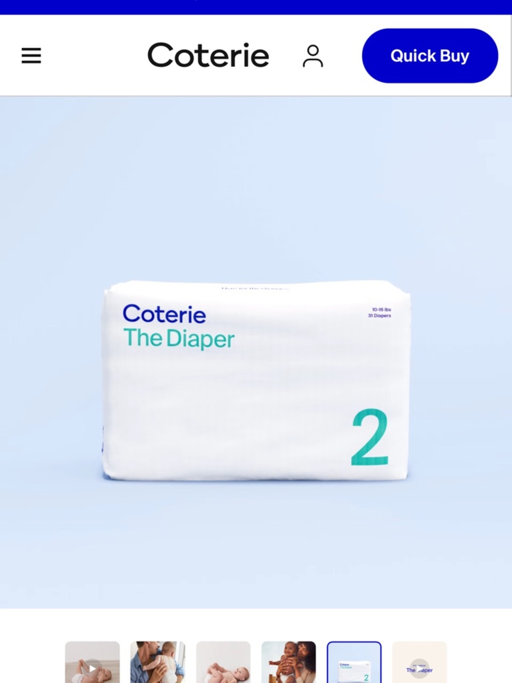One pack Coterie size 2